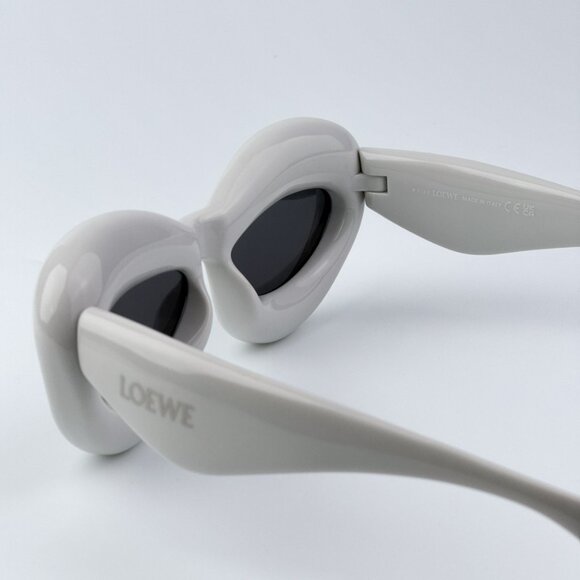 Loewe Women BRAND NEW Sunglasses LW40097I 20A Light Grey Smoke Cat Eye - Picture 8 of 10